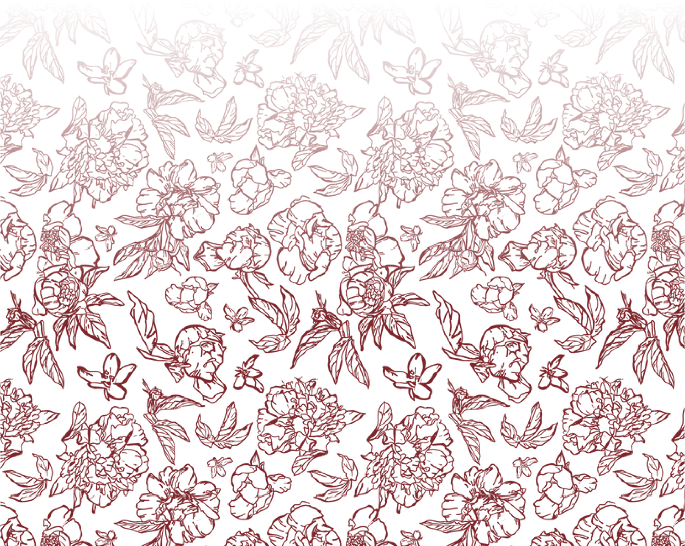 Just Because Love Does red magnolia pattern