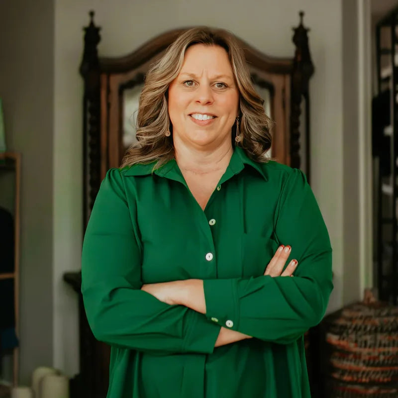 Just Because Love Does bamboo recovery pajamas founder Cindy Mutti 