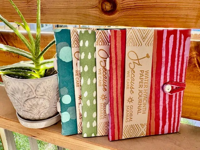 Just Because Love Does batik-covered journals